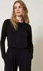 TWINSET-|-Blusa-in-jersey-con-drappeggio