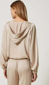 TWINSET-|-Blusa-in-raso-con-cappuccio