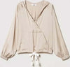 TWINSET-|-Blusa-in-raso-con-cappuccio