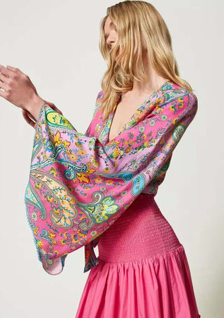 TWINSET-|-Blusa-in-twill-a-stampa-paisley