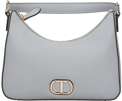 TWINSET Borsa hobo 241TB7125 in saffiano azzurro carta da zucchero