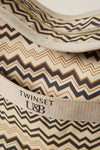 Twinset Borsa Shopper in Canvas Stampato Canapa E Nero Maxi Borsa a Spalla 2 Manici Borsa Logo Frontale, Chiusura Con Zip, Fodera Moda/Donna/Borse/Borse Tote You Store - Messina, Commerciovirtuoso.it