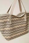 Twinset Borsa Shopper in Canvas Stampato Canapa E Nero Maxi Borsa a Spalla 2 Manici Borsa Logo Frontale, Chiusura Con Zip, Fodera Moda/Donna/Borse/Borse Tote You Store - Messina, Commerciovirtuoso.it