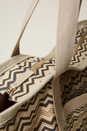 Twinset Borsa Shopper in Canvas Stampato Canapa E Nero Maxi Borsa a Spalla 2 Manici Borsa Logo Frontale, Chiusura Con Zip, Fodera Moda/Donna/Borse/Borse Tote You Store - Messina, Commerciovirtuoso.it