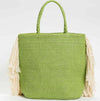 TWINSET-|-Borsa-shopping-effetto-rafia-con-frange