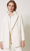 TWINSET-|-Cappotto-caban-in-panno-con-strass