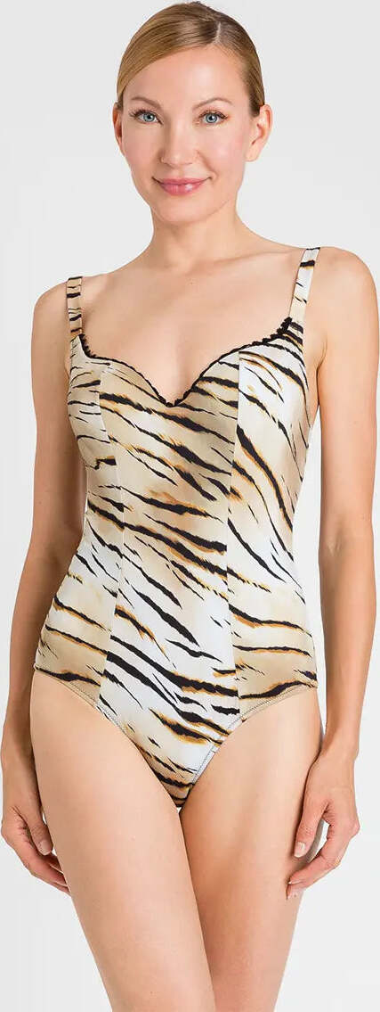 TWINSET-|-Costume-intero-a-cuore-con-stampa
