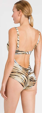 TWINSET-|-Costume-intero-a-cuore-con-stampa