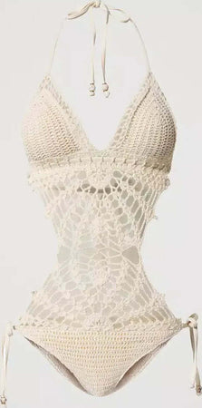 TWINSET-|-Costume-trikini-in-crochet