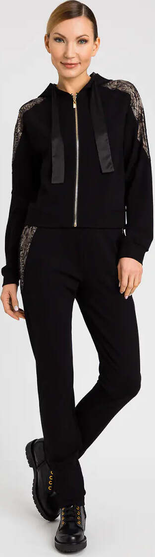 TWINSET-|-Felpa-e-pantaloni-con-pizzo