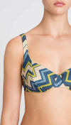 TWINSET-|-Ferretto-coppa-C-lurex-a-stampa-chevron