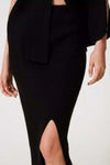 TWINSET-|-Gonna-longuette-a-costine