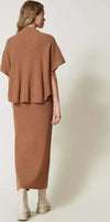 TWINSET-|-Gonna-longuette-a-costine