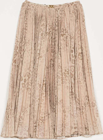 TWINSET-|-Gonna-plissé-animalier