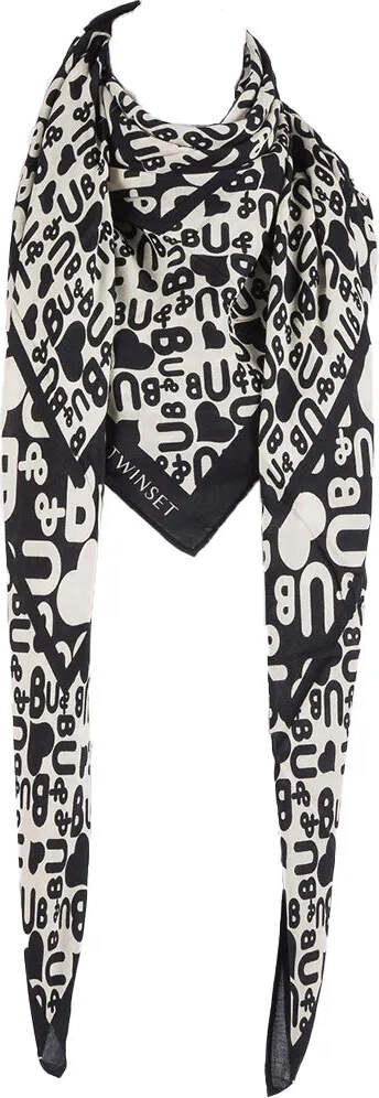 TWINSET-|-Kefia-stampa-logo-moderna