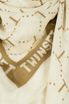 TWINSET-|-Kefia-stampata-con-logo