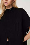 TWINSET-|-Maglia-a-poncho-a-costine