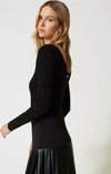TWINSET-|-Maglia-con-strass