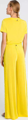 TWINSET-|-Pantaloni-a-palazzo-con-ricami-crochet