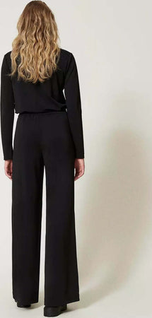 TWINSET-|-Pantaloni-a-palazzo-in-jersey