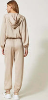 TWINSET-|-Pantaloni-joggers-in-raso