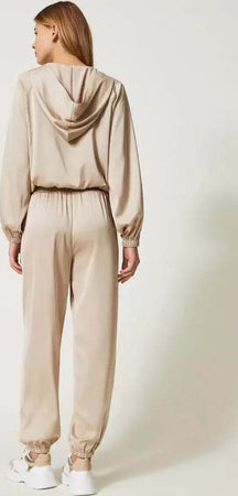 TWINSET-|-Pantaloni-joggers-in-raso