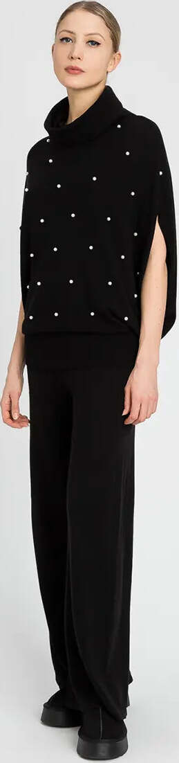 TWINSET-|-Pantaloni-palazzo-con-perle