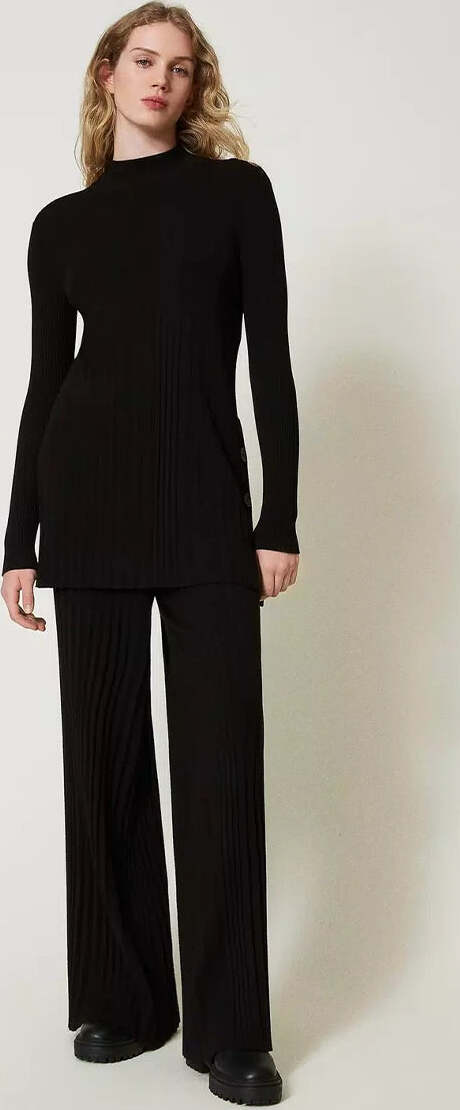 TWINSET-|-Pantaloni-palazzo-con-plissé