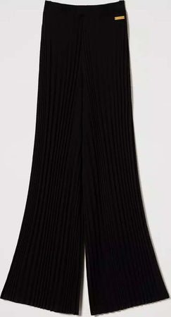 TWINSET-|-Pantaloni-palazzo-con-plissé