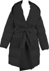 TWINSET-|-Piumino-lungo-imbottito-con-cintura