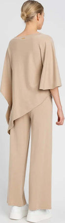 TWINSET-|-Poncho-in-maglia-asimmetrico