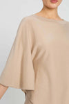 TWINSET-|-Poncho-in-maglia-asimmetrico