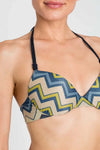 TWINSET-|-Push-up-lurex-a-stampa-chevron