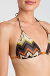 TWINSET-|-Triangolo-lurex-a-stampa-chevron
