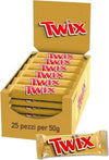 25 pezzi barretta snack Twix 50 gr, confezione 25 pz Twix Non solo caffè online - Albano Laziale, Commerciovirtuoso.it