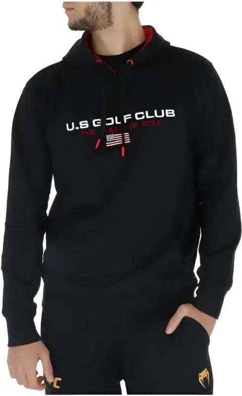 U.s. Golf Club Felpa Uomo - black / M - Abbigliamento Felpe