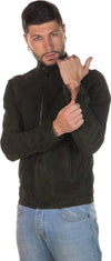 U010---Giacca-Uomo-Verde-in-vera-pelle-camoscio