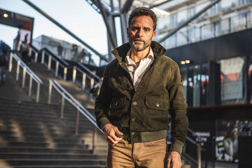 U03---Bomber-Uomo-Verde-in-vera-pelle-camoscio