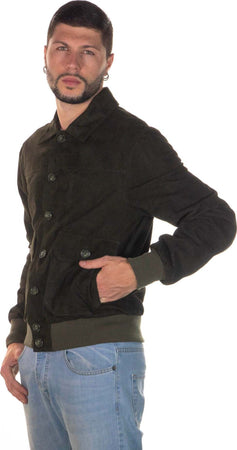 U03---Bomber-Uomo-Verde-in-vera-pelle-camoscio