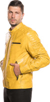 U05---Biker-Uomo-Giallo-in-vera-pelle-Tamponato