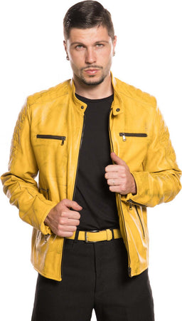 U05---Biker-Uomo-Giallo-in-vera-pelle-Tamponato