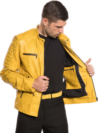 U05---Biker-Uomo-Giallo-in-vera-pelle-Tamponato