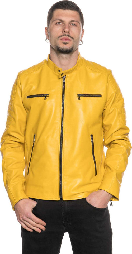 U05---Biker-Uomo-Giallo-in-vera-pelle