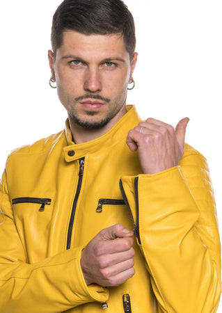 U05---Biker-Uomo-Giallo-in-vera-pelle
