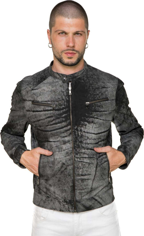 U06---Giacca-Uomo-Nera-effetto-Graffiato-in-vera-pelle