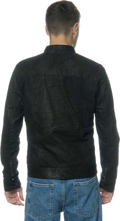 U06---Giacca-Uomo-Nera-in-vera-pelle-Effetto-Antichizzato