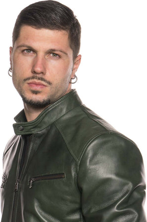 U06---Giacca-Uomo-Verde-in-vera-pelle