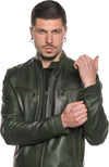 U06---Giacca-Uomo-Verde-in-vera-pelle