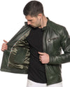 U06---Giacca-Uomo-Verde-in-vera-pelle
