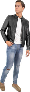 U09---Giacca-Uomo-Nera-in-vera-pelle